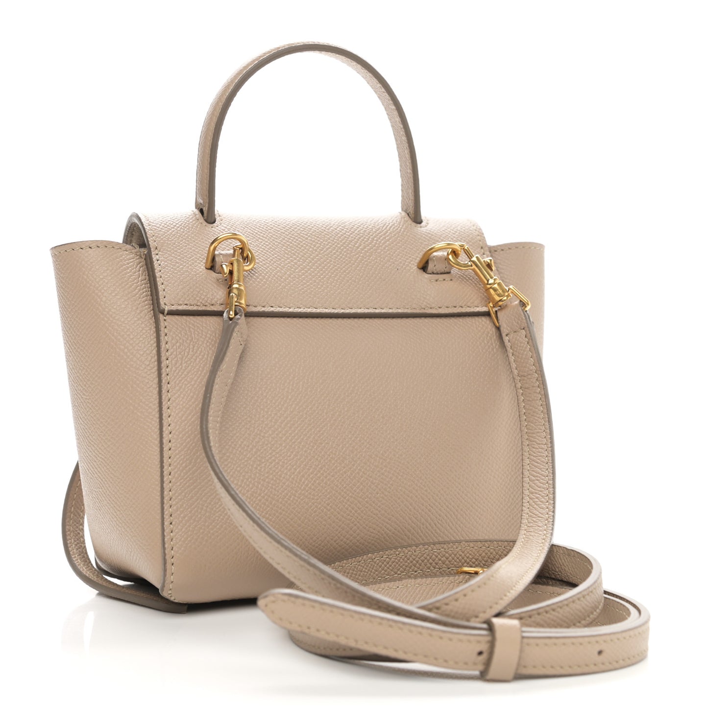 Grained Calfskin Pico Belt Bag Light Taupe