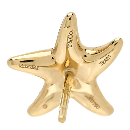 Tiffany 18K Yellow Gold 12mm Elsa Peretti Starfish Earrings 4 of 6