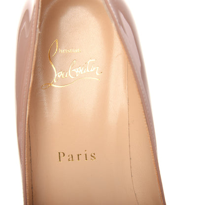 Christian Louboutin Patent Pigalle Plato 100 Pumps 36.5 Nude 8 of 10