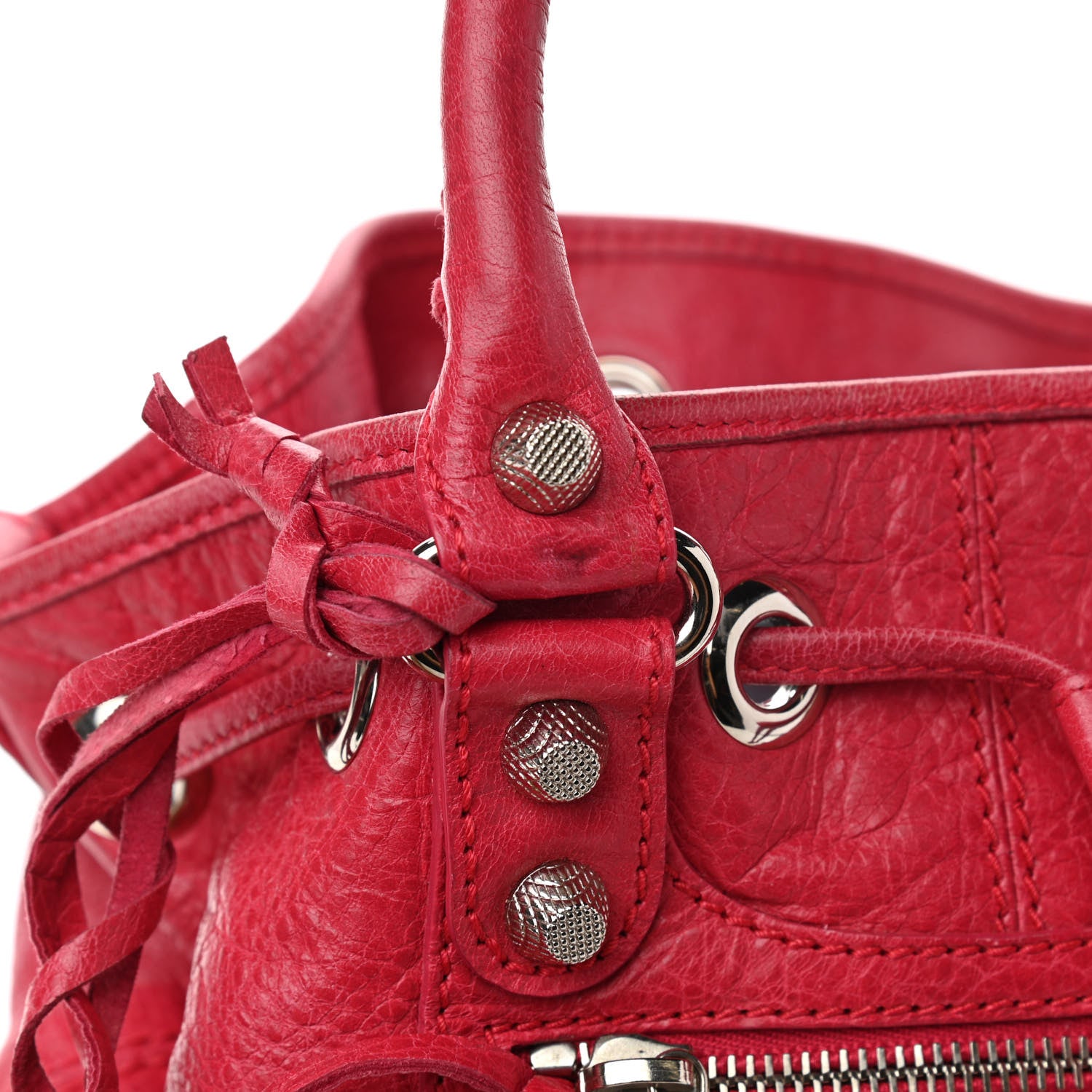 Balenciaga Agneau Giant 12 Silver Hardware Mini Pompon Rose Thulian 12 of 14