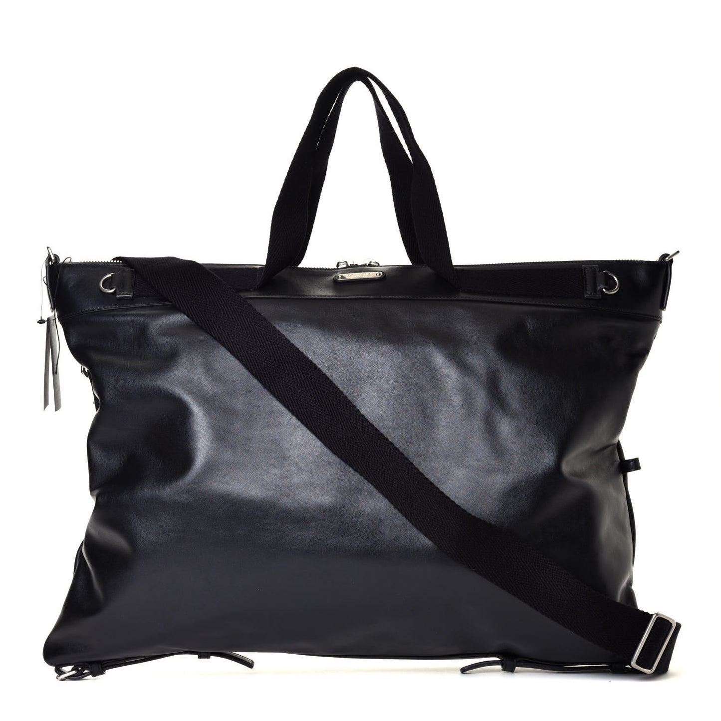 Calfskin Medium Convertible ID Bag Black