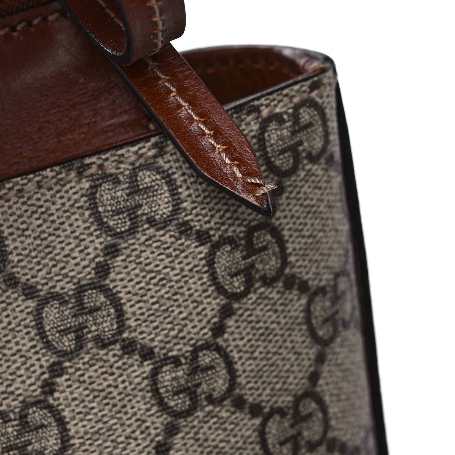 Gucci GG Supreme Monogram Medium Zippered Bucket Tote Beige Tuscany 17 of 17