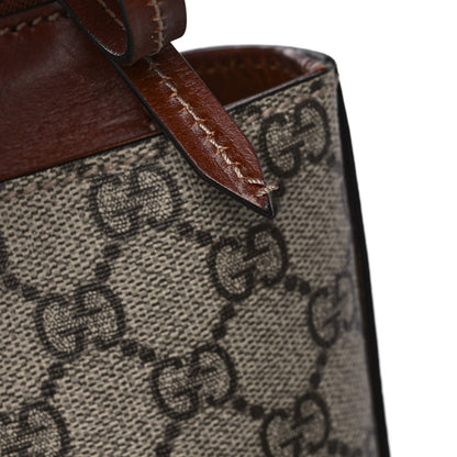 Gucci GG Supreme Monogram Medium Zippered Bucket Tote Beige Tuscany 17 of 17