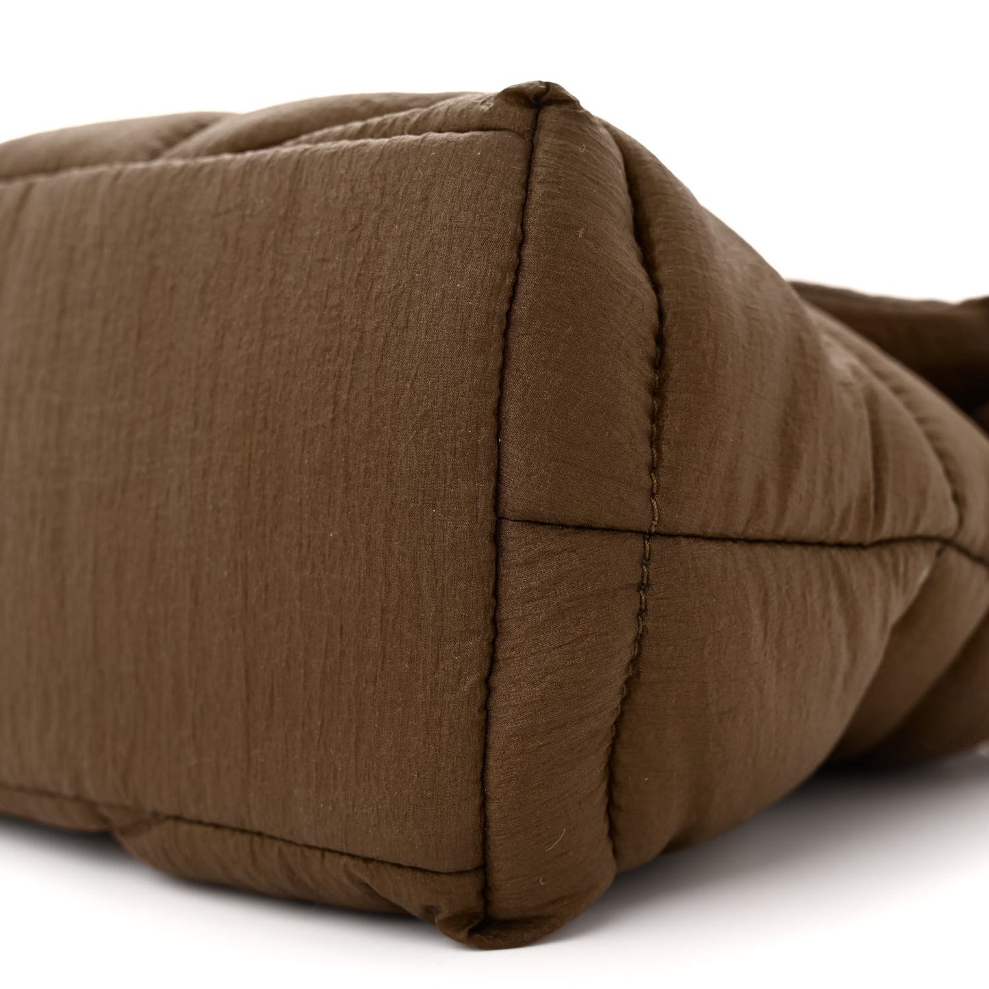 Nylon Quilted Small Loulou Puffer Monogram Chain Satchel Tetri Brown