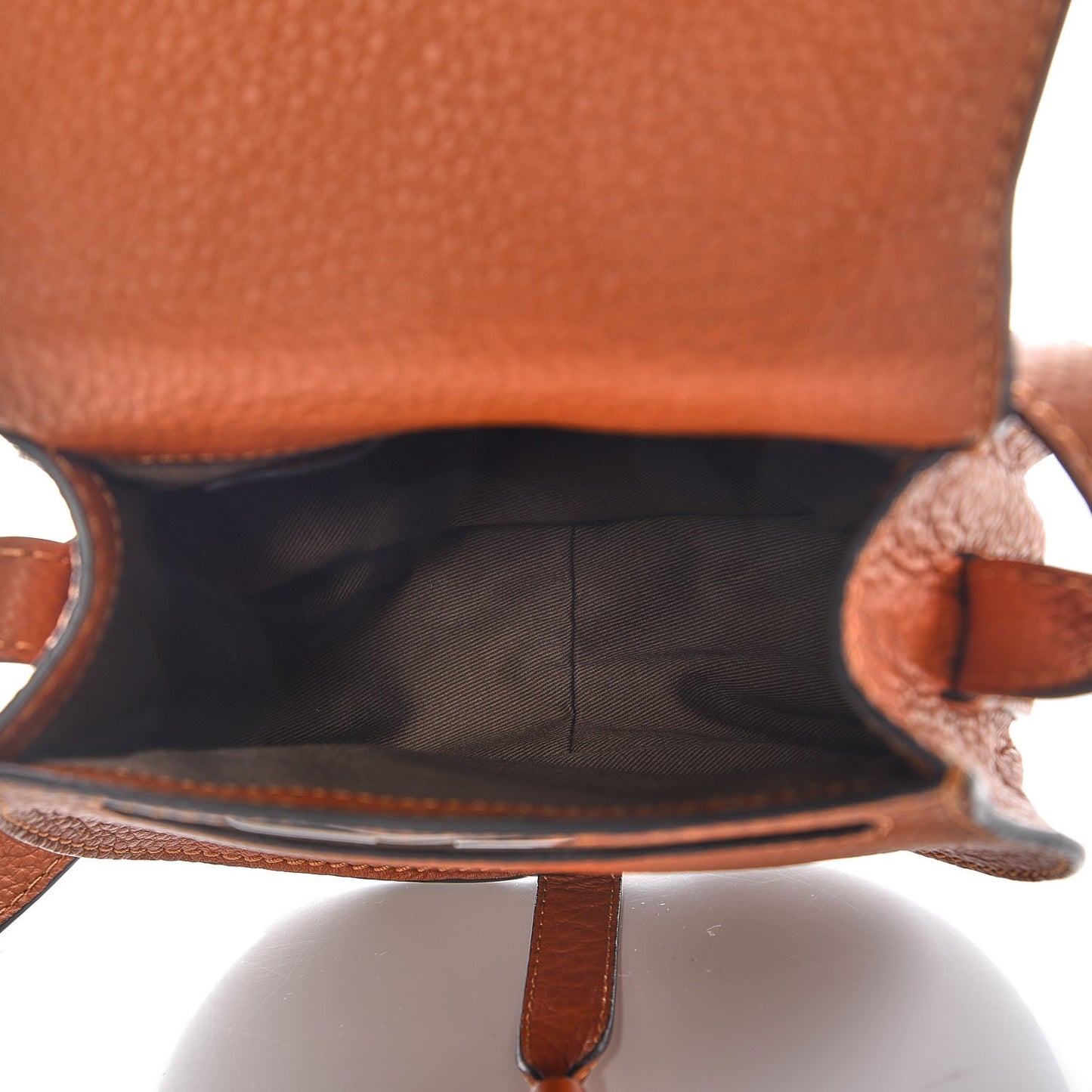Calfskin Mini Marcie Round Crossbody Bag Tan