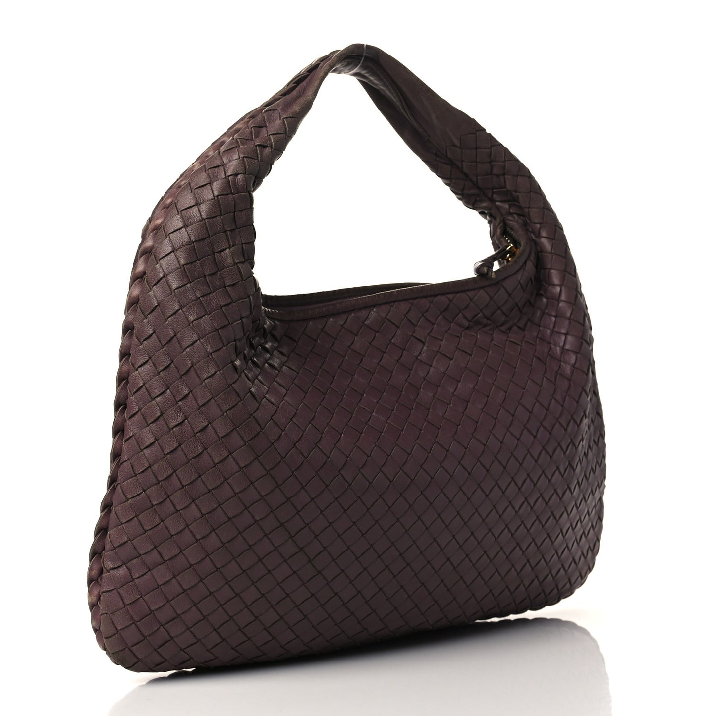 Nappa Intrecciato Medium Veneta Hobo Lila