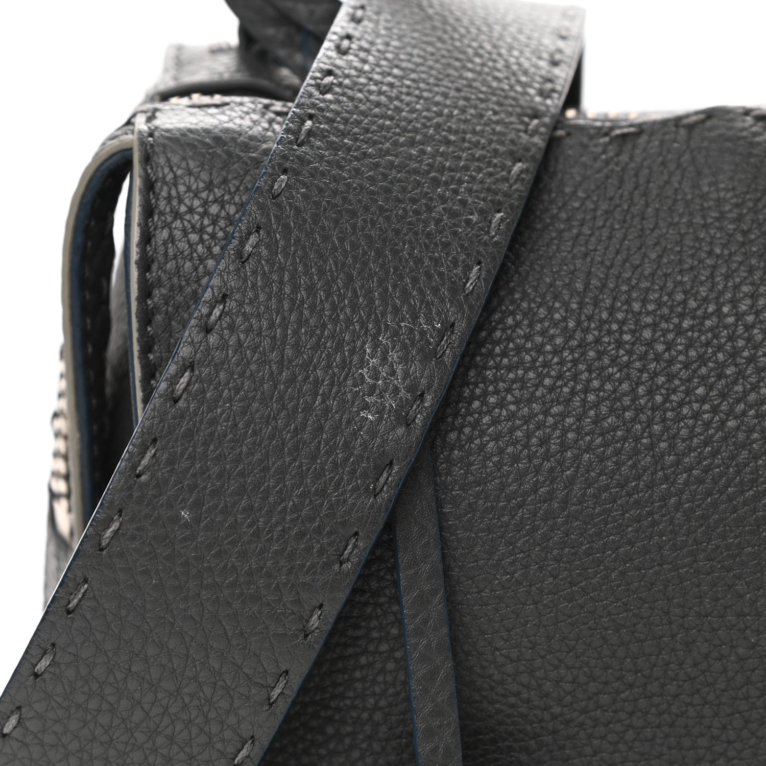 Fendi Cuoio Romano Selleria Lei Boston Tote Asfalto 7 of 11