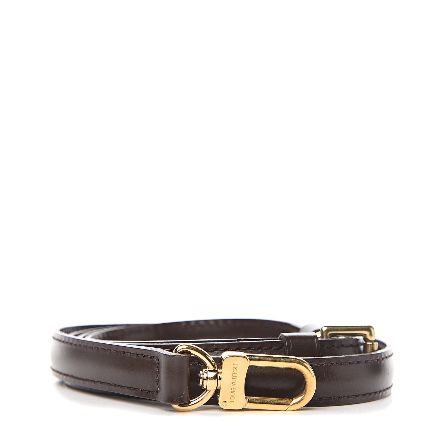 Louis Vuitton Calfskin 16mm Adjustable Shoulder Strap Brown 1 of 3