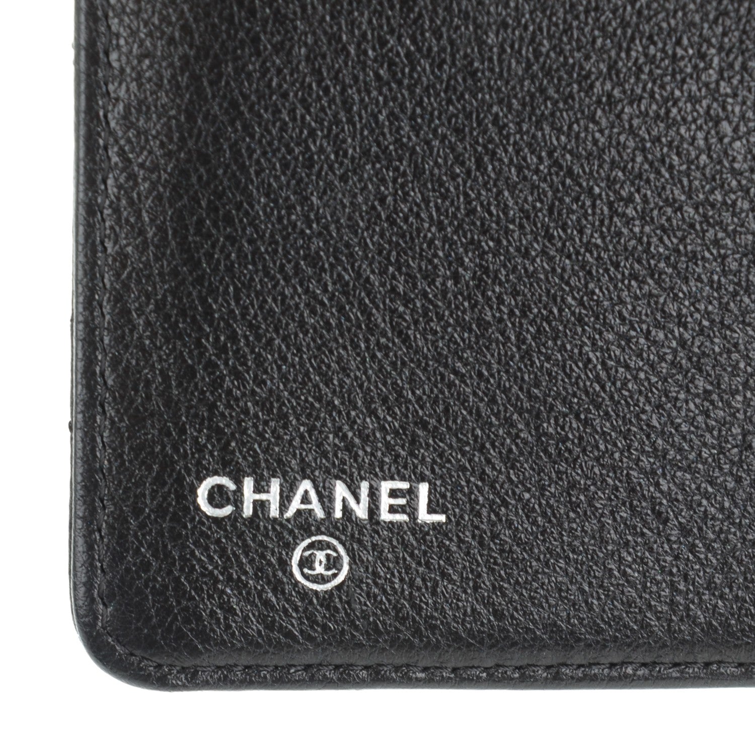 Chanel Lambskin Perforated Yen Wallet Black 6 of 8