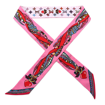 Louis Vuitton Silk Monogram Romance BB Bandeau Rose 1 of 4