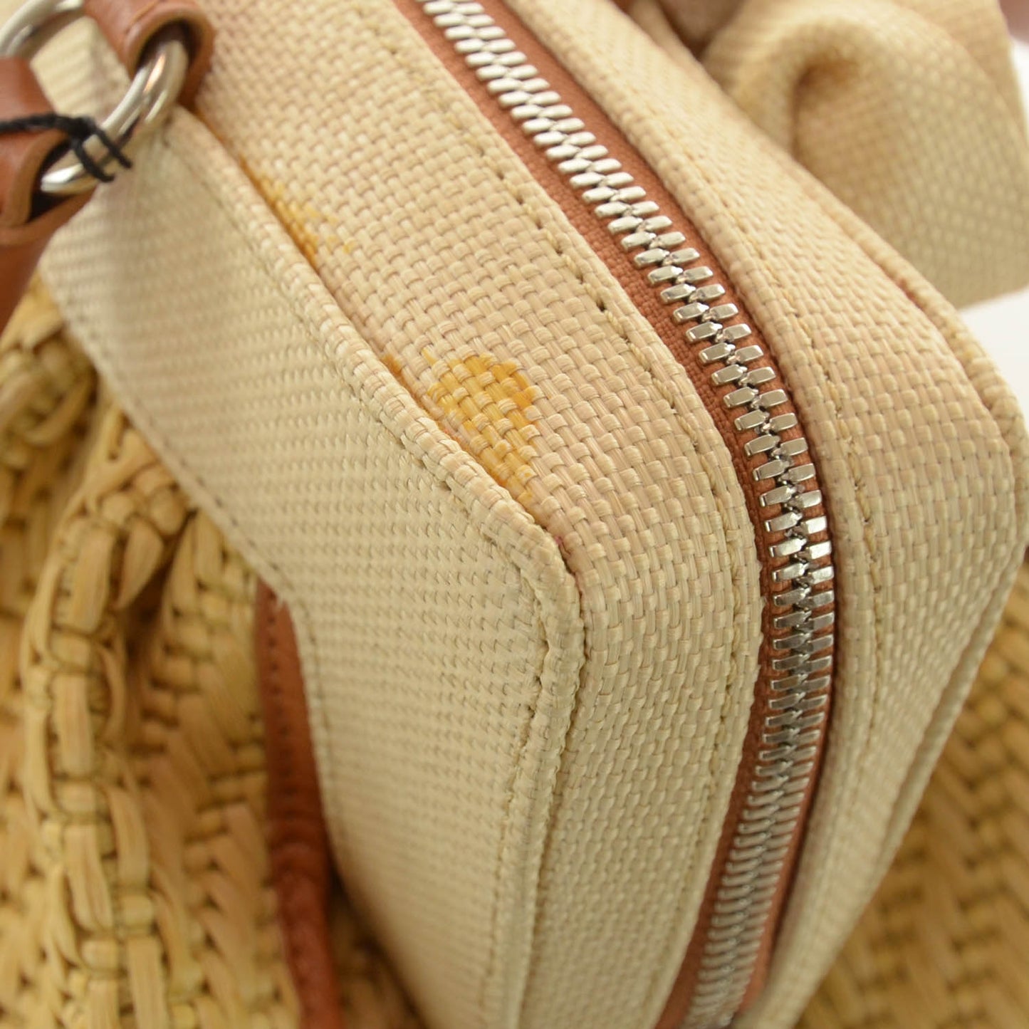 Straw Fleur Frame Bag