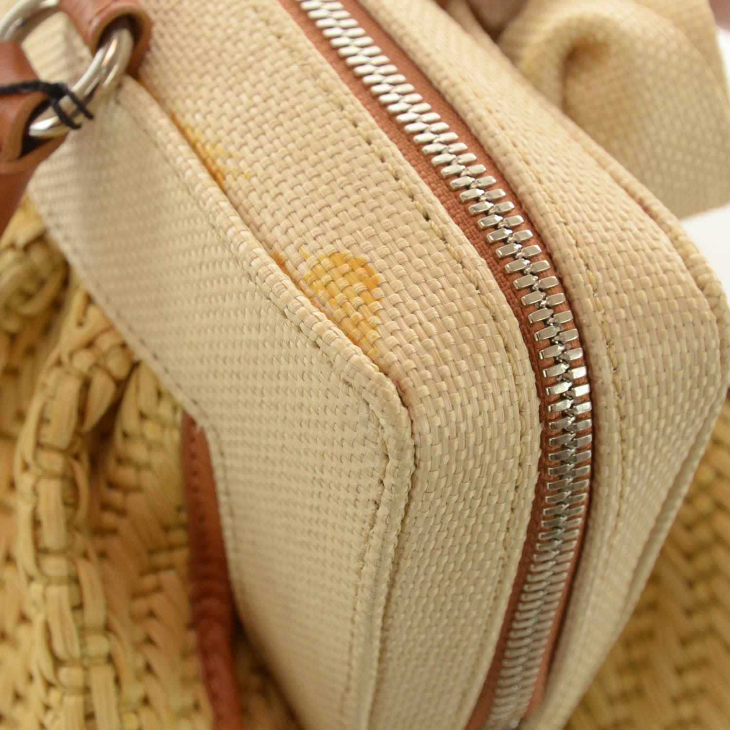Valentino Garavani Straw Fleur Frame Bag 5 of 8