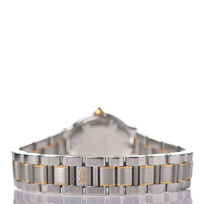 Cartier Stainless Steel 18K Yellow Gold 28mm Must De 21 Quartz Watch 3 of 9