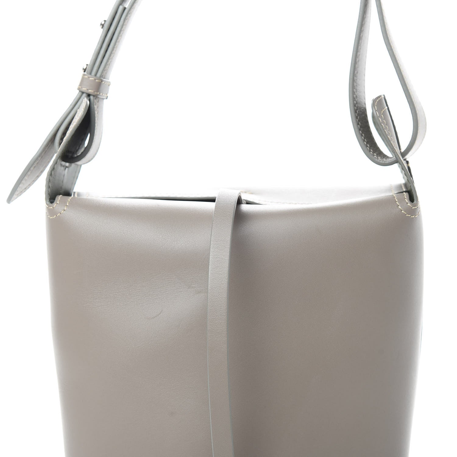 Burberry Supple Calfskin Small Bucket Taupe Brown 7 of 10
