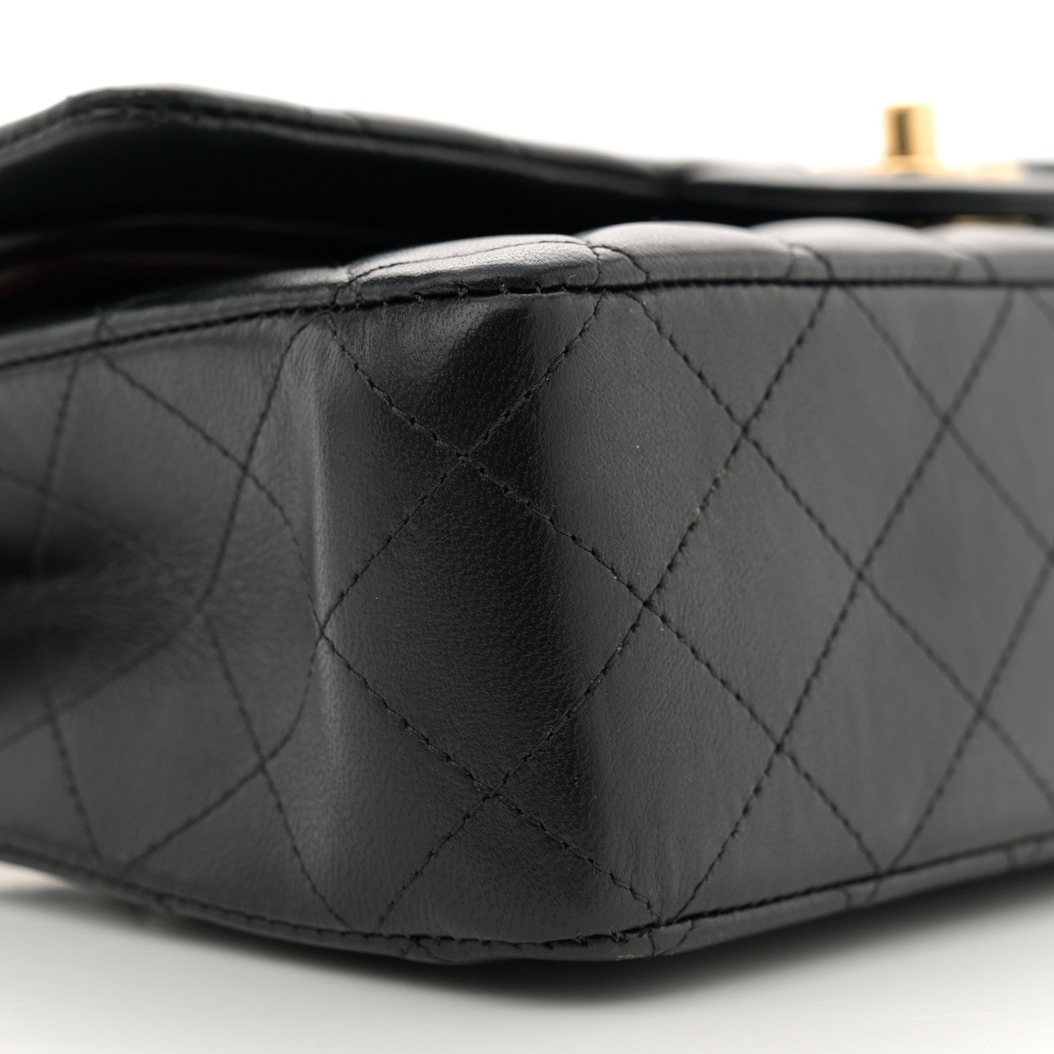Chanel Lambskin Quilted Medium Double Flap Black 9 of 14