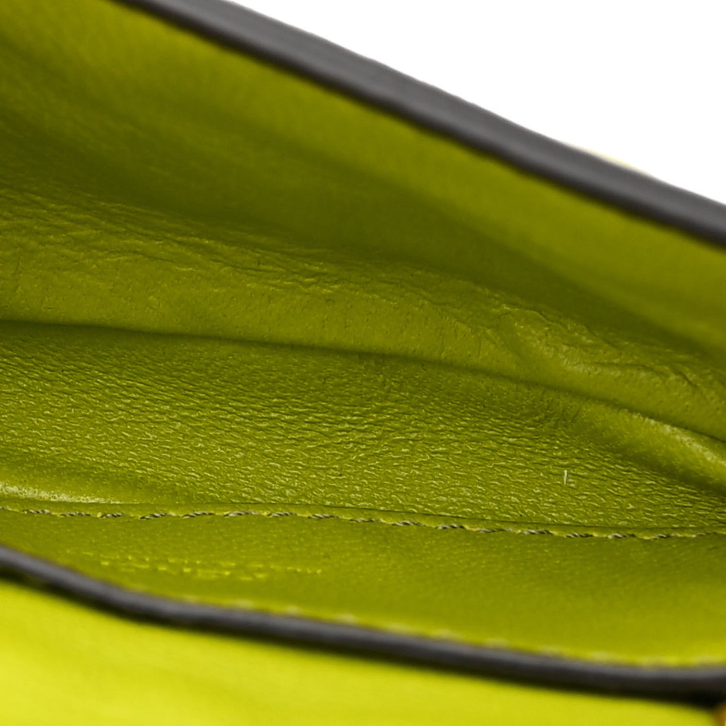 Nappa Matisse FF Embossed Nano Chain Baguette Wasabi