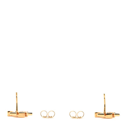 Louis Vuitton Metal LV Iconic Earrings Gold 6 of 6