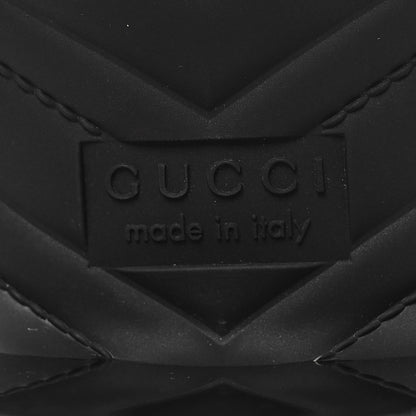 Gucci Rubber Gucci Logo Womens Platform 20/60mm Slide Sandals 40 Black 7 of 9