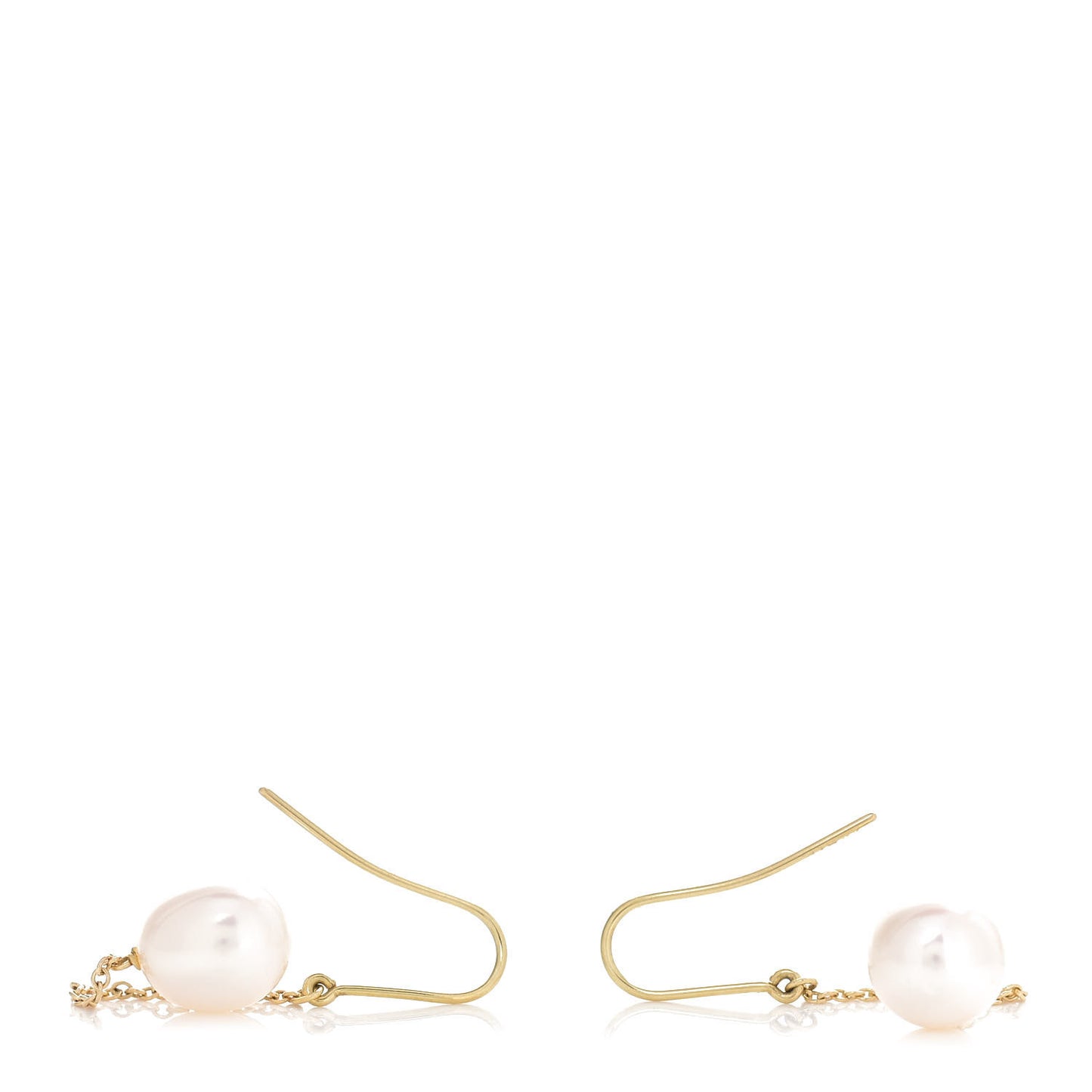 18K Yellow Gold Elsa Peretti Pearls By The Yard Drop Earrings