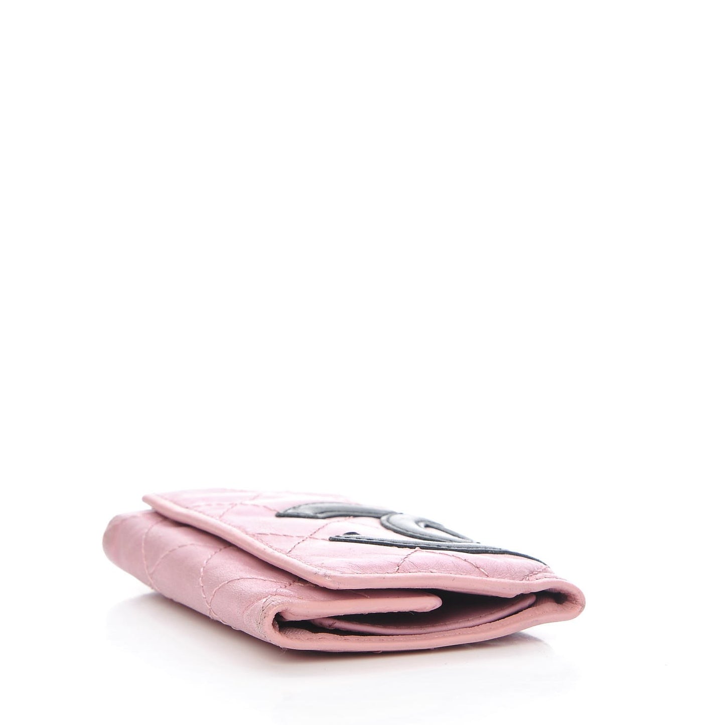 Calfskin Quilted Cambon 6 Key Holder Pink