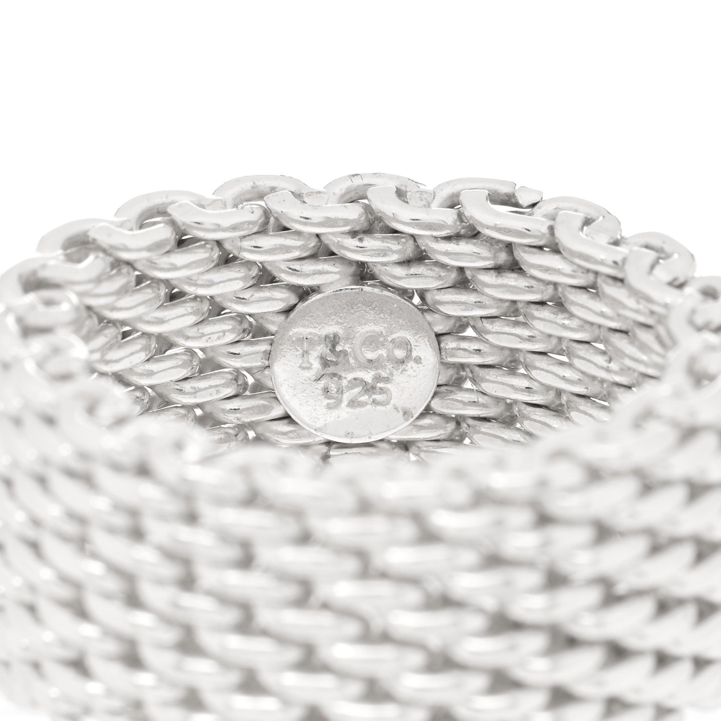 Sterling Silver Somerset Mesh Ring 51 5.75