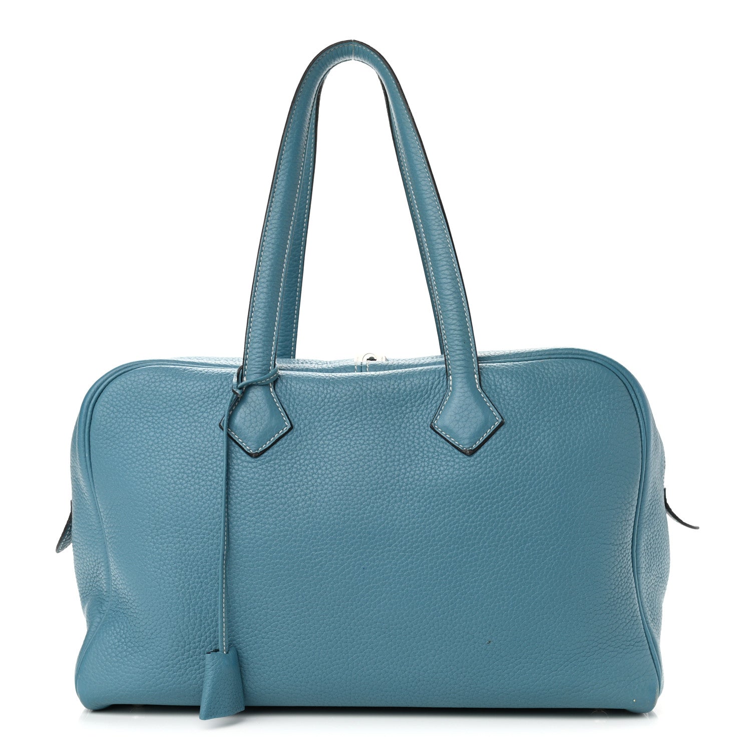 Hermes Taurillon Clemence Victoria II 35 Blue Jean 1 of 18