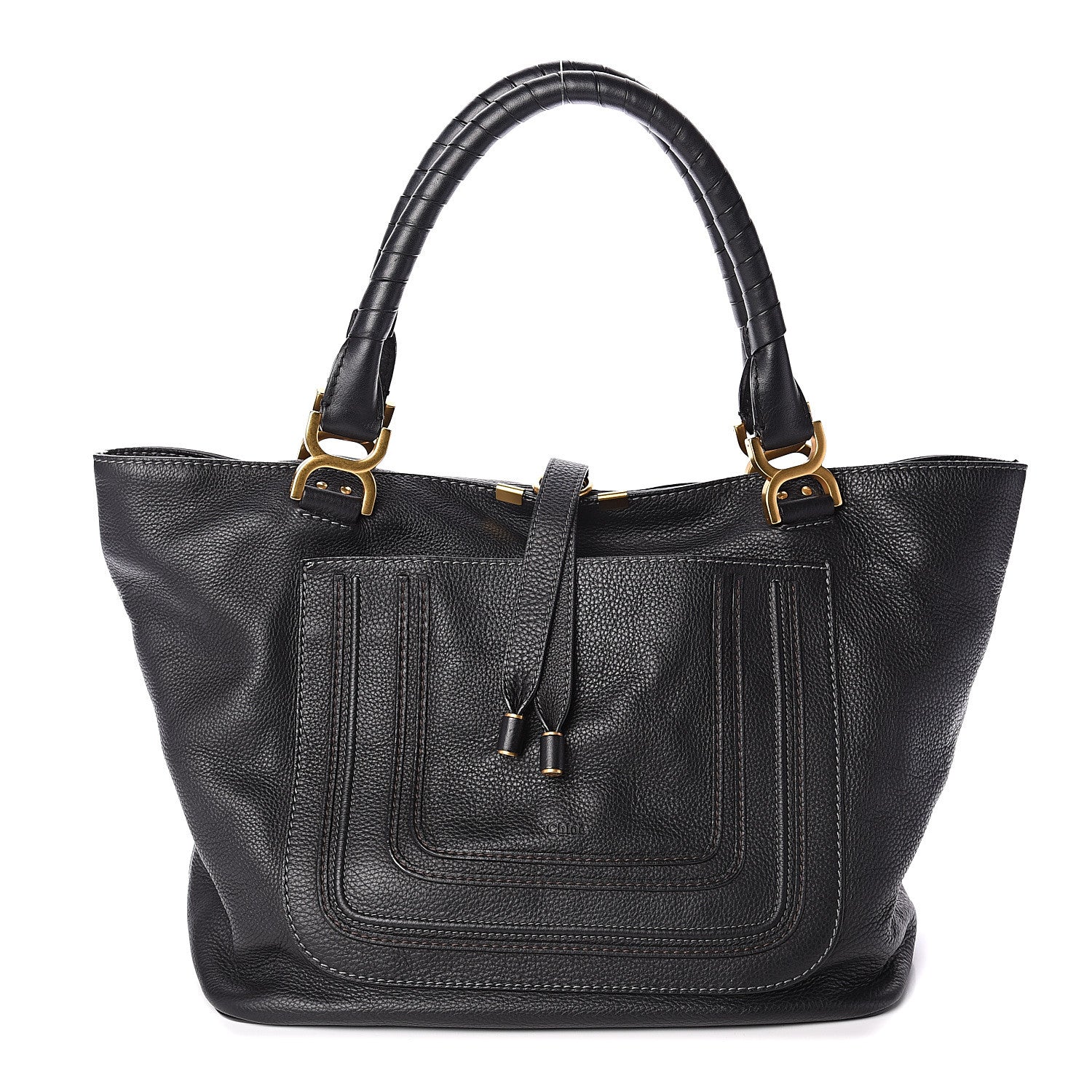 Chloe Calfskin Large New Marcie Tote Black 1 of 8