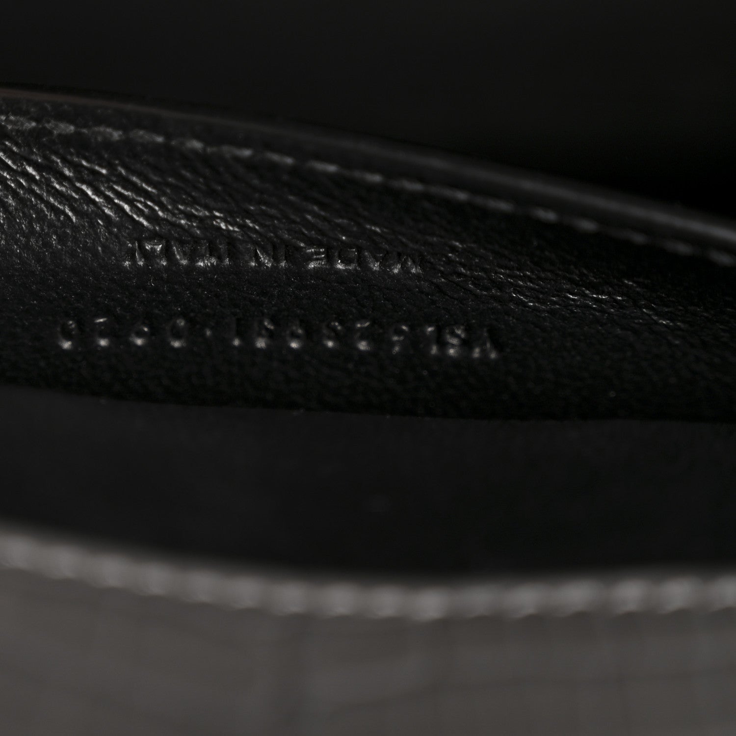 Saint Laurent Calfskin Crocodile Embossed Medium Classic Monogram Cassandra Top Handle Fog 7 of 16
