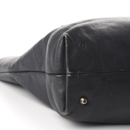 Lanvin Grained Calfskin New Easy Shopper Tote Navy Black 6 of 20