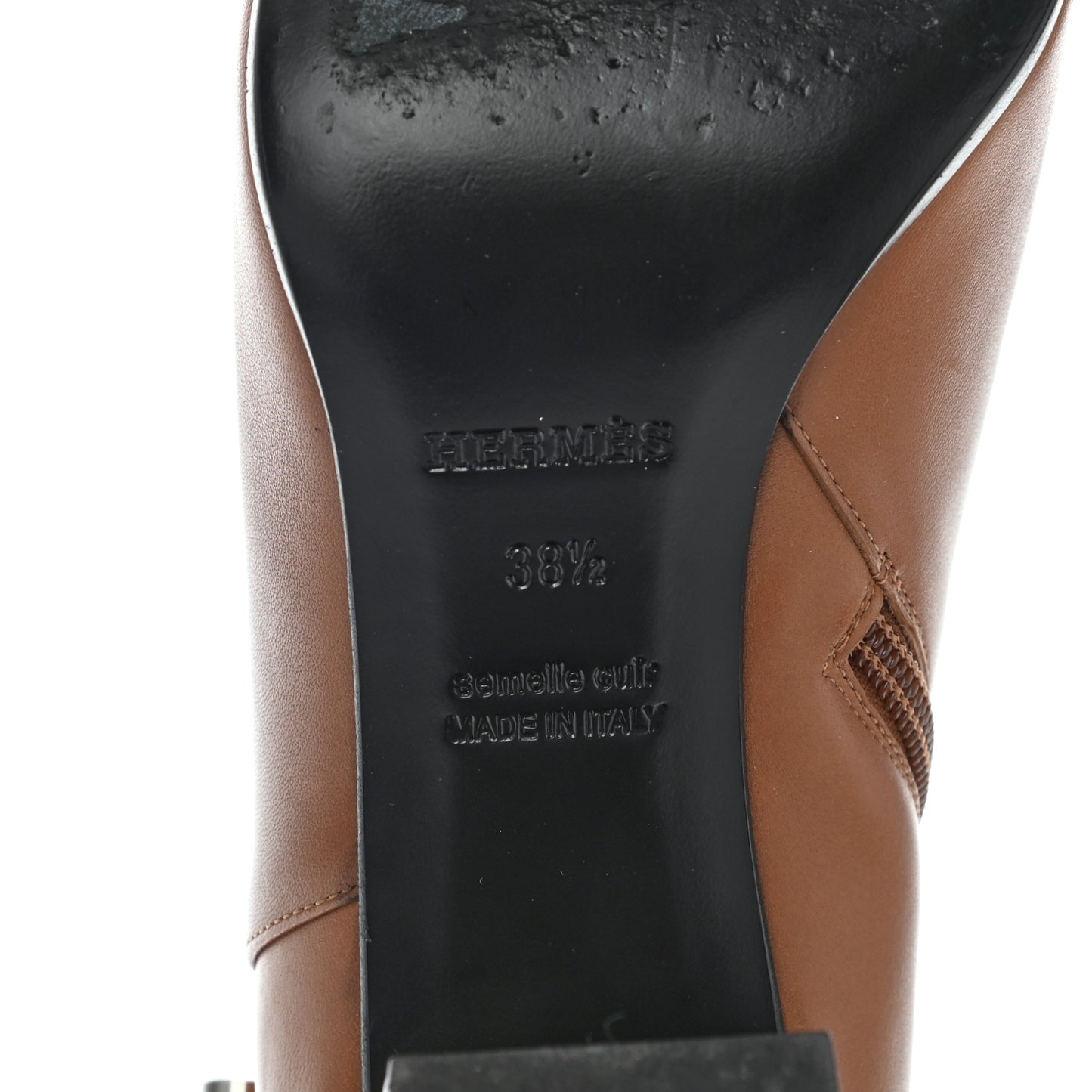 Calfskin Saint Germain Ankle Boots 38.5 Naturel