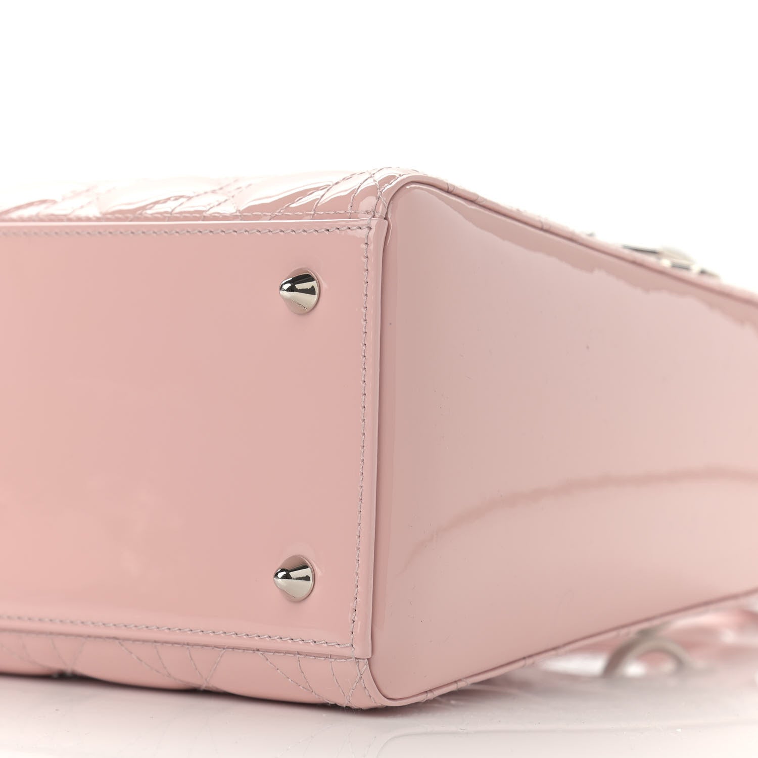 Christian Dior Patent Cannage Medium Lady Dior Rose Clair 9 of 10