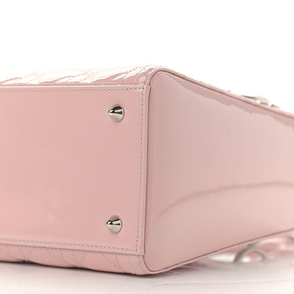 Christian Dior Patent Cannage Medium Lady Dior Rose Clair 9 of 10