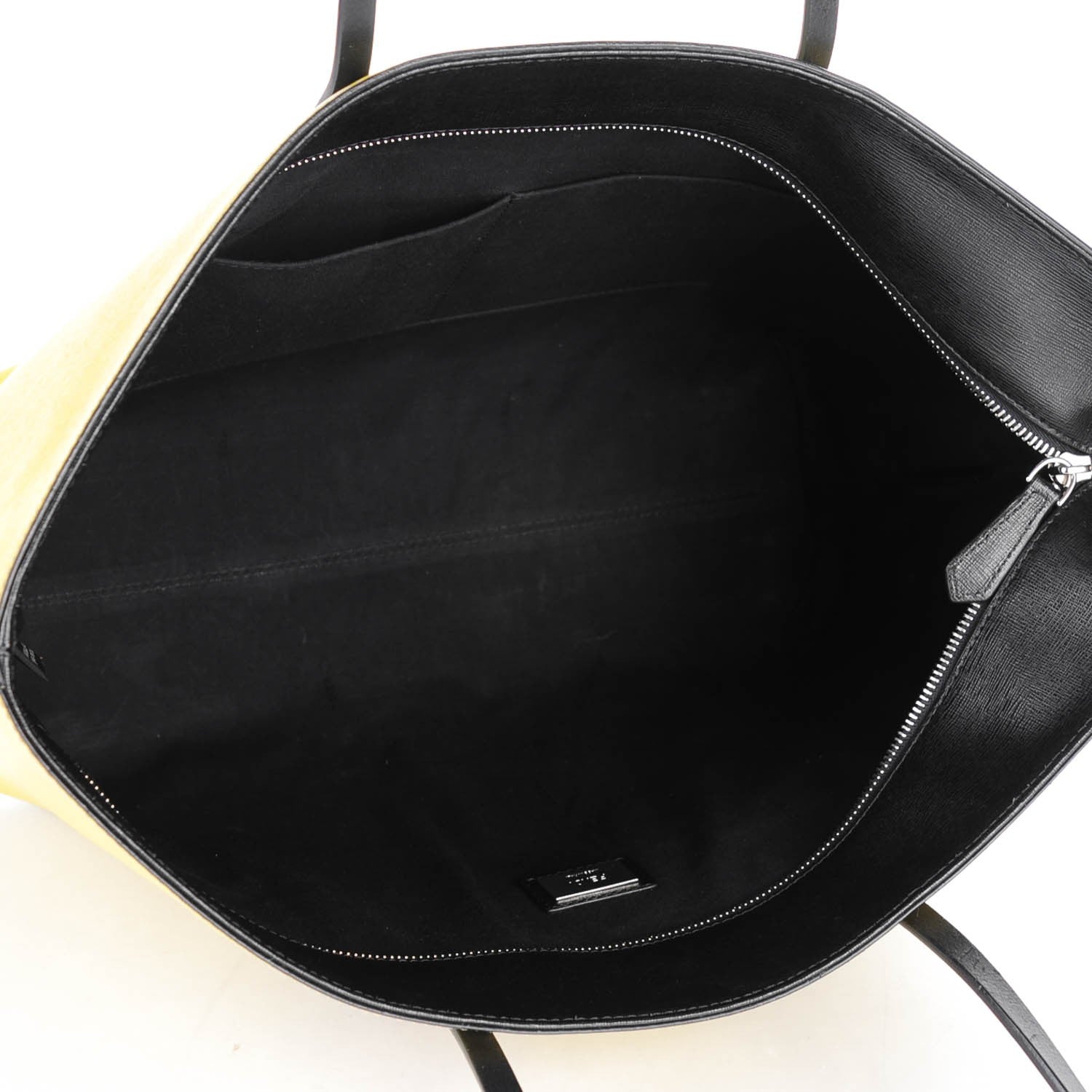 Fendi Vitello Elite Cuoio Monster Buggies Medium Roll Tote Cedro Black 5 of 9
