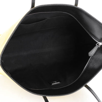 Fendi Vitello Elite Cuoio Monster Buggies Medium Roll Tote Cedro Black 5 of 9