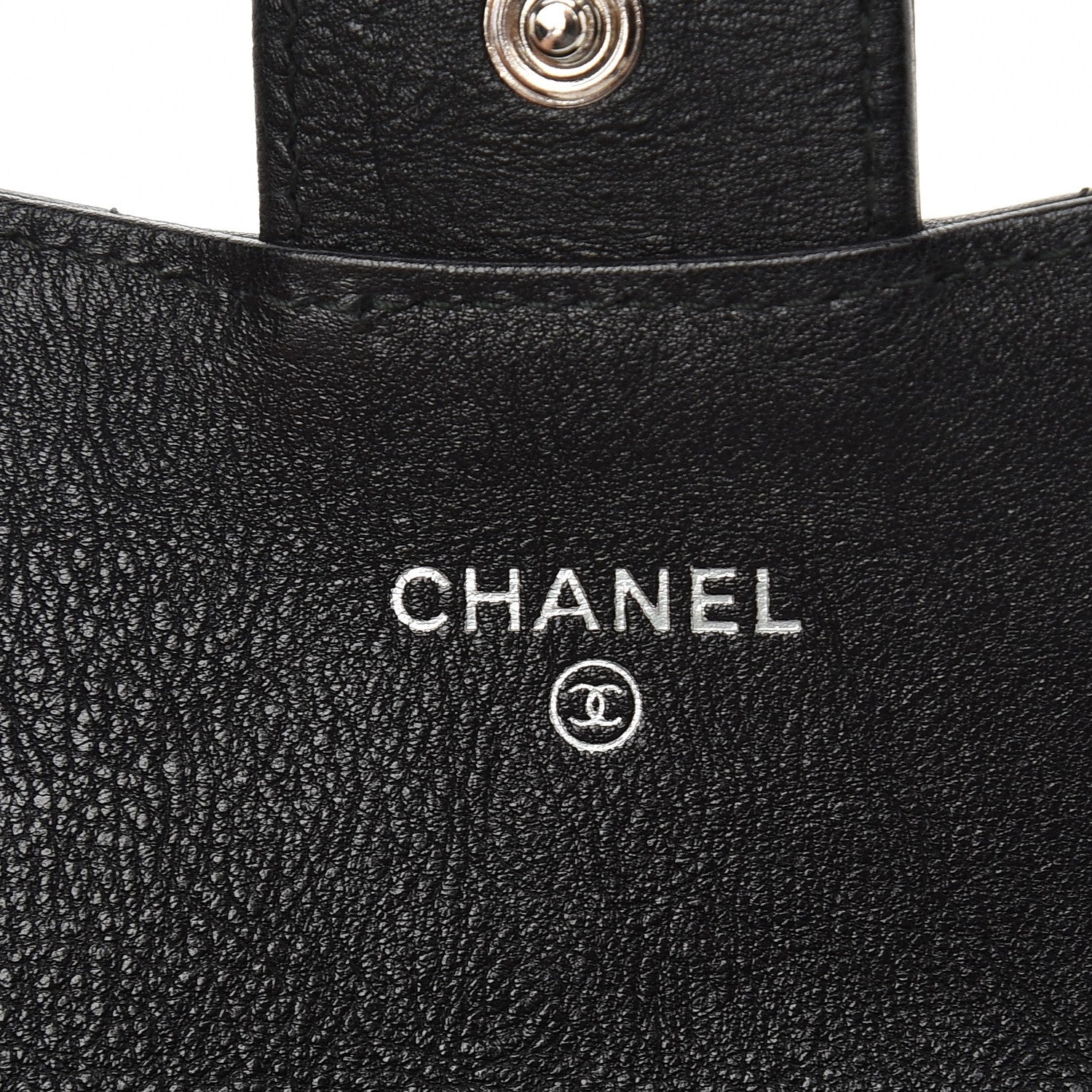 Chanel Crumpled Calfskin Quilted Card Holder So Black 6 of 9