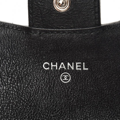 Chanel Crumpled Calfskin Quilted Card Holder So Black 6 of 9