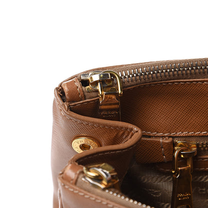 Prada Saffiano Large Galleria Double Zip Tote Caramel 22 of 22