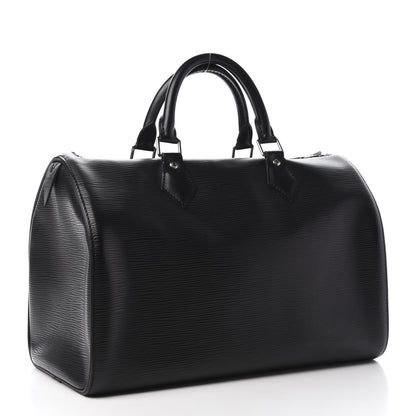 Louis Vuitton Epi Speedy 30 Black 3 of 10