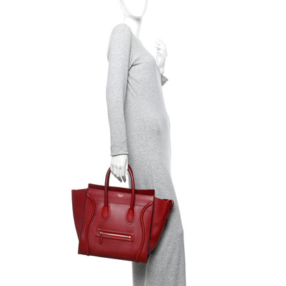 Celine Palmelato Mini Luggage Red 2 of 9