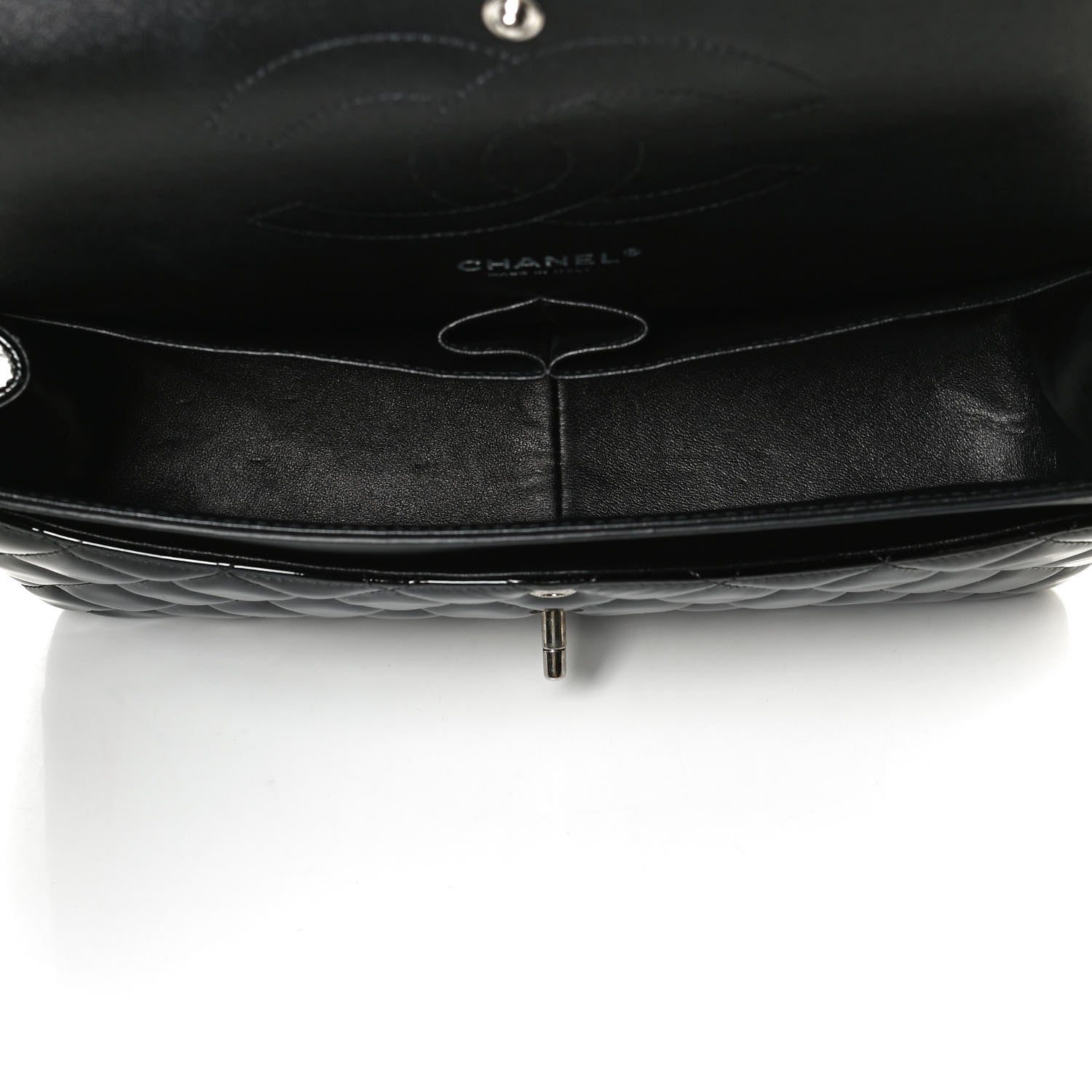 Chanel Patent Quilted Jumbo Double Flap Black 5 of 10