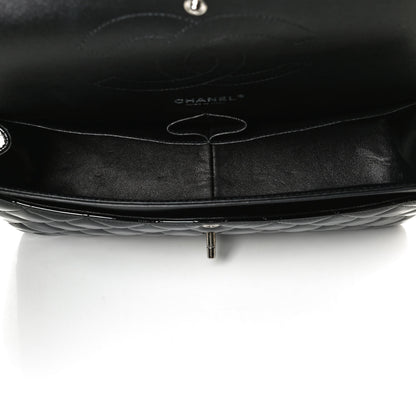 Chanel Patent Quilted Jumbo Double Flap Black 5 of 10