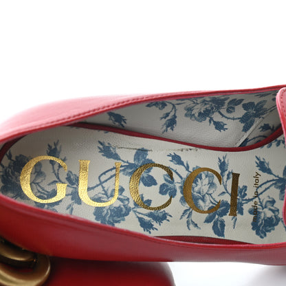 Gucci Malaga Kid GG Victoire 95mm Loafer Pumps 36 Hibiscus Red 8 of 11