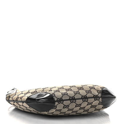 Gucci Monogram Patent Small Hobo Black 4 of 9