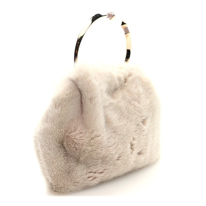 Valentino Garavani Mink Fur Clutch Pink 2 of 8