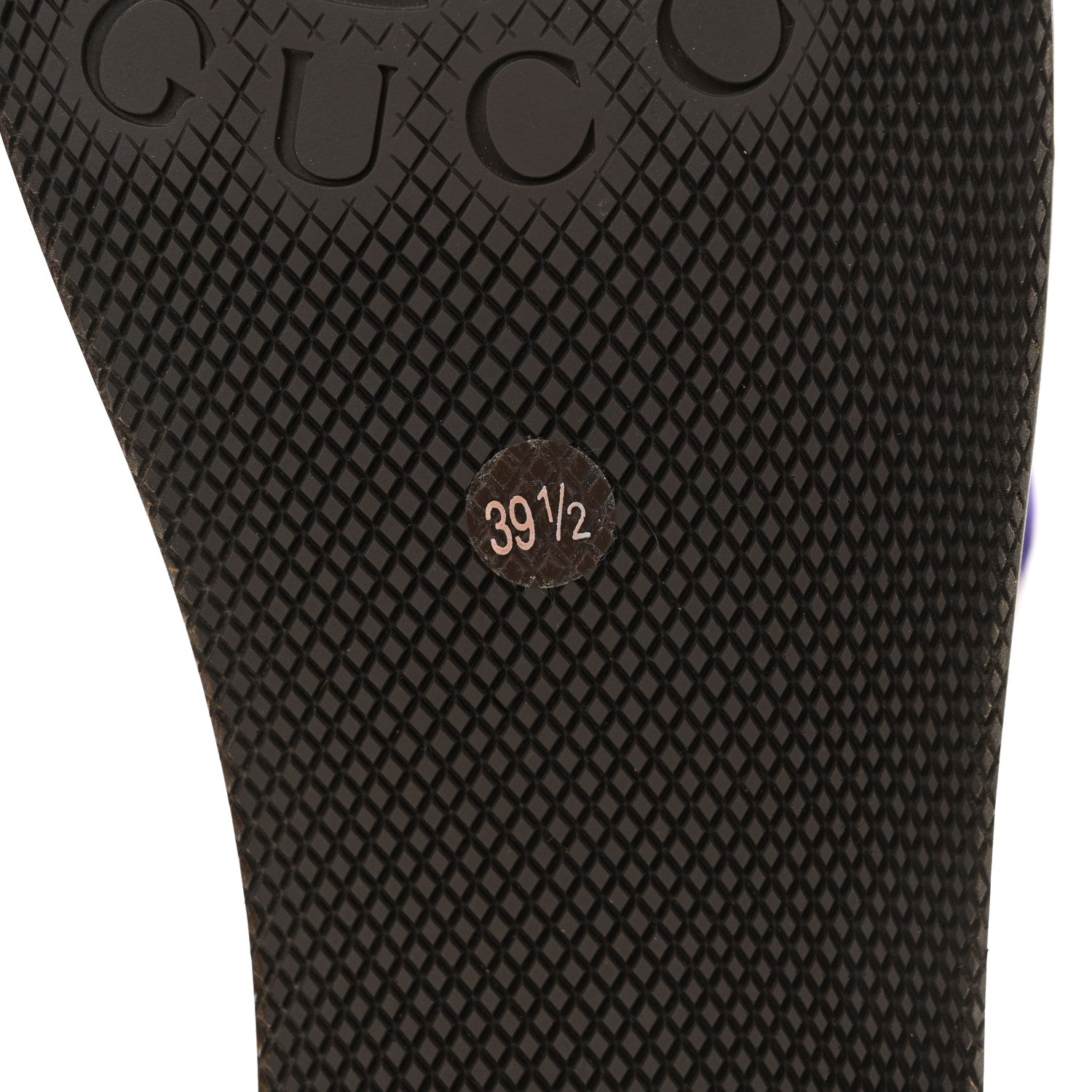 Gucci X ADIDAS Soft Velvet Malaga Kid Womens Platform Sandals 39.5  Iris Extreme 8 of 14