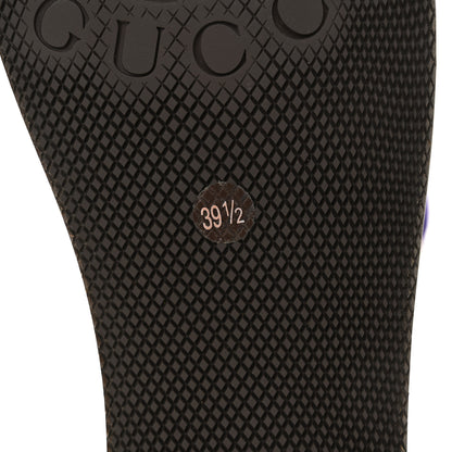 Gucci X ADIDAS Soft Velvet Malaga Kid Womens Platform Sandals 39.5  Iris Extreme 8 of 14