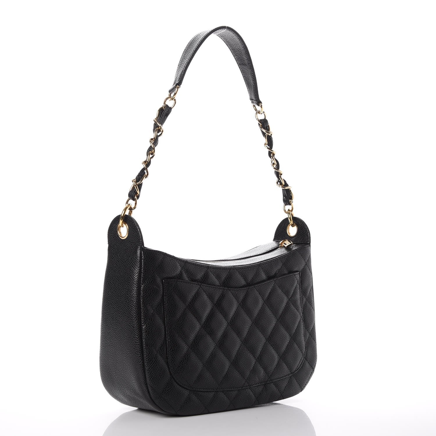 Chanel Caviar Quilted Hobo Black 3 of 9