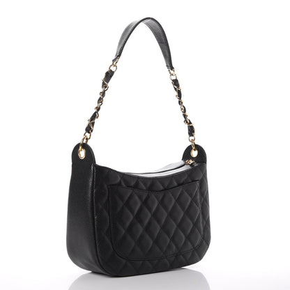 Chanel Caviar Quilted Hobo Black 3 of 9