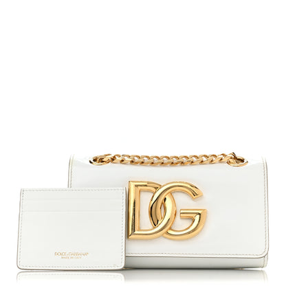 Dolce & Gabbana Patent DG Girls Phone Shoulder Bag Blanco 1 of 11
