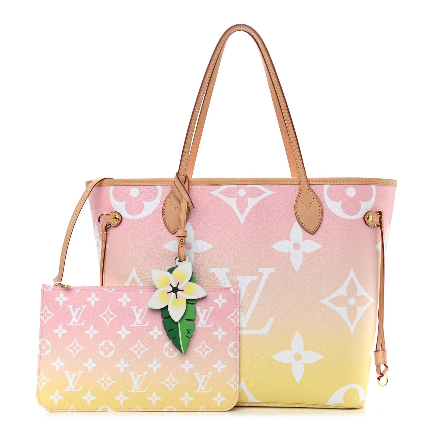 Monogram Giant By The Pool Neverfull MM Light Pink